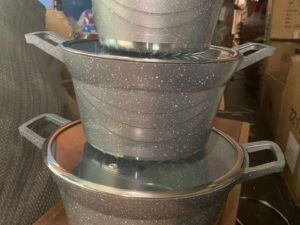 BROCOOK 6PCS NONSTICK GRANITE POT D05