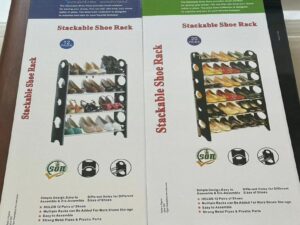 12PAIRS STACKABLE SHOE RACK