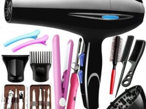 PROFESSIONAL HAIR DRYER WITH FULL ACCESSORIES