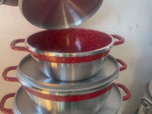 D03 3PCS QUALITY GRANITE DIE-CAST POT