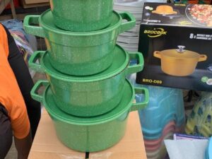 BROCOOK D09 DIECAST POT WITH UNBREAKABLE COVER