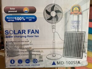UKC SOLAR RECHARGEABLE FAN