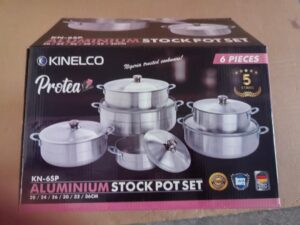 6PCS ALLUMINIUM ORIGINAL STOCK POT