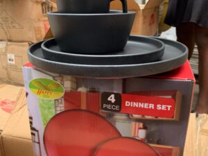 4PC CERAMIC DINNER SET