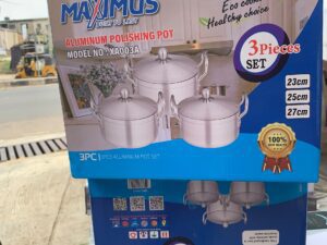 23/25/27Cm 3PCS ALLUMINIUM POT SET MAXIMUS