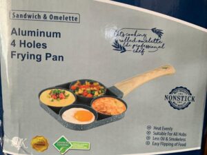 4 HOLES BREAKFAST FRYING PAN