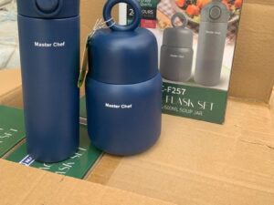 KIDDIES FOOD AND WATER FLASK WITH CARRIAGE MC-F257