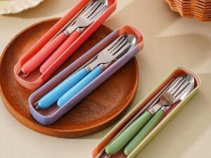 KIDS STAINLESS CUTLERY WITH CASE