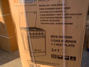 BOSCON 3+1 STANDING GAS COOKER AUTO IGNITION