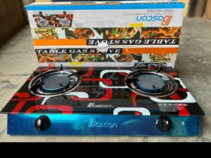 BOSCON 2 BURNER GLASS COOKER